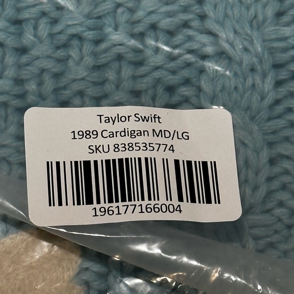 READY TO SHIP - 1989 Taylor’s Version - Taylor Swift Cardigan XL/2XL - Picture 5 of 5